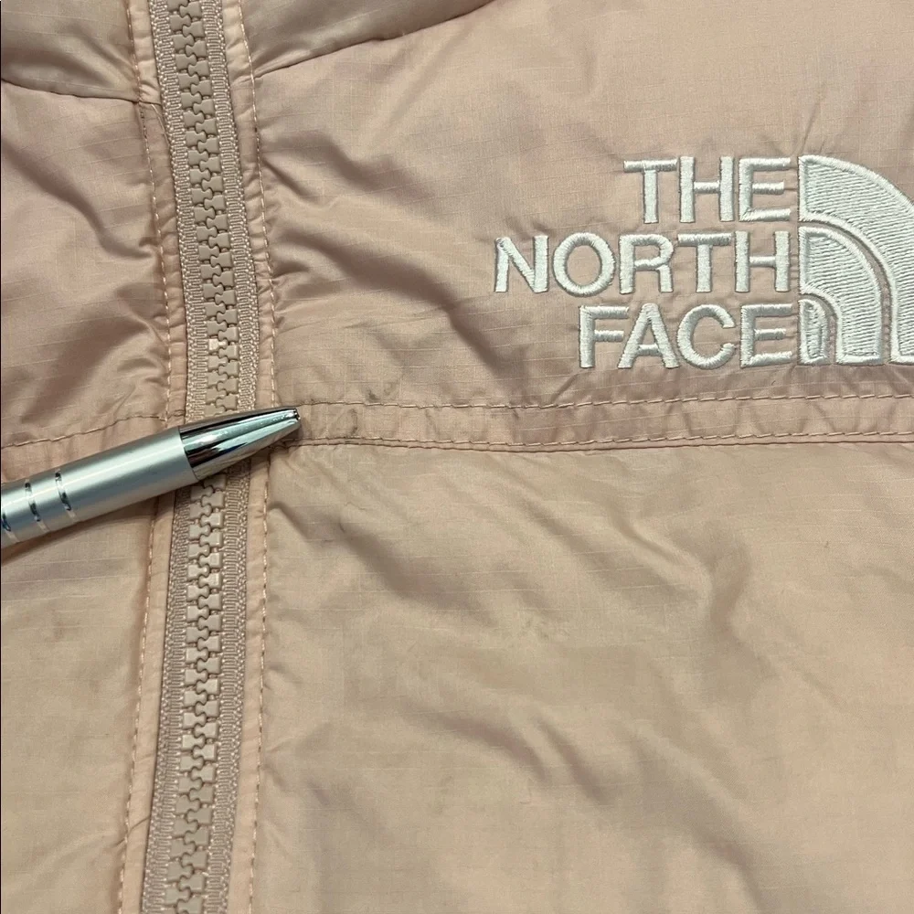 The North Face Retro Nuptse Jacket 700 Down in Pink Moss Size Medium (10-12)
